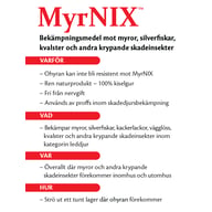 MyrNIX 200g - Medel mot spinnkvalster, tvestjärtar mm. Godkänd för ekologisk odling Fysisk