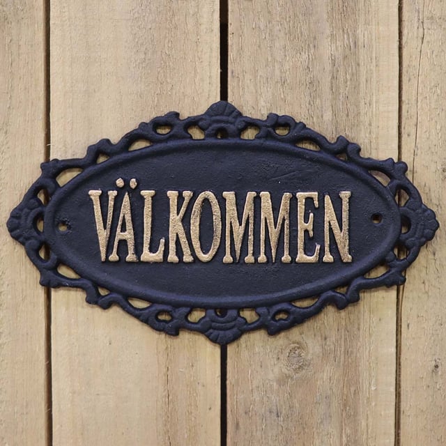 Välkommenskylt med bård Physical