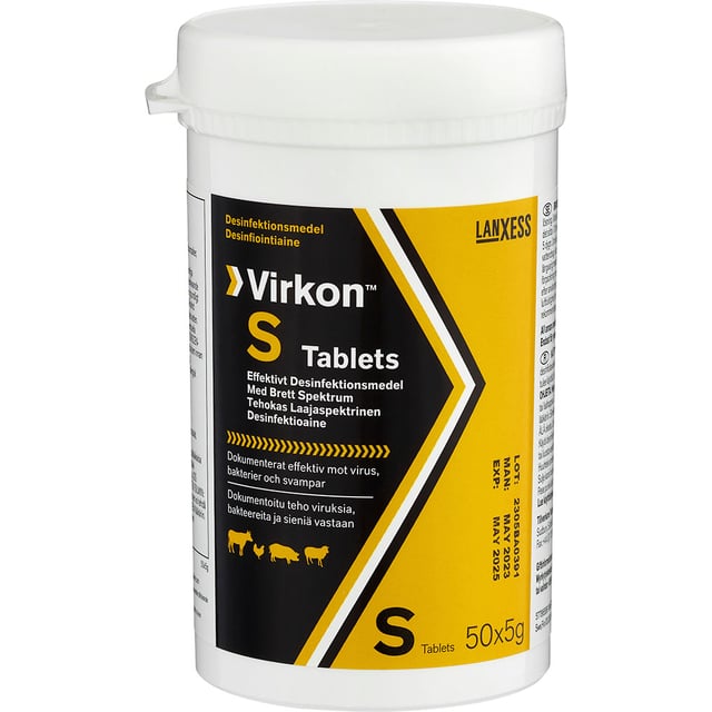 Virkon S 5g tablets x 50 Physical